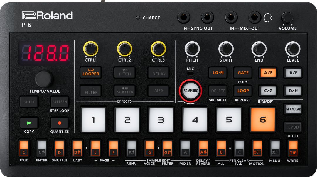 Roland P-6 AIRA Compact Creative Sampler
