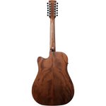 Ibanez AW5412CE 12-String Acoustic-Electric Guitar - Open Pore Natural 4