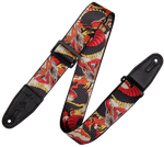 Levys MPD2-123 Polyester Guitar Strap - Traditional Red Dragon