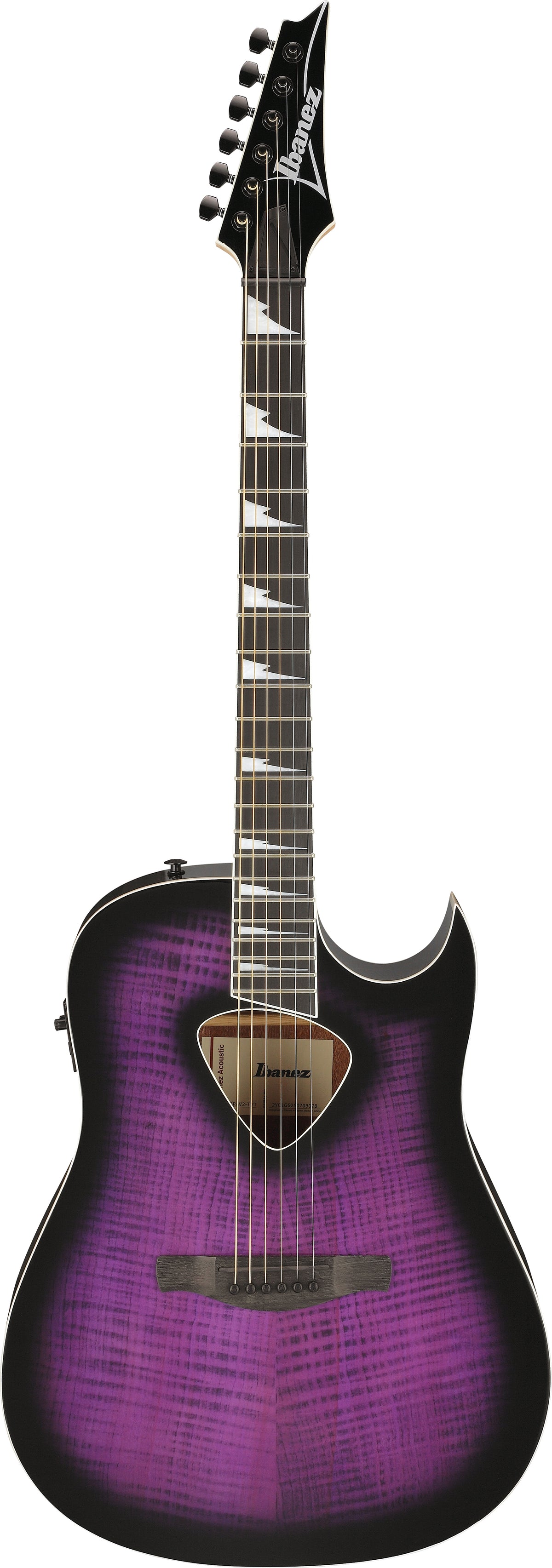 Ibanez ALT50FATVT Acoustic Electric Guitar - Transparent Violet Sunburst High Gloss 8