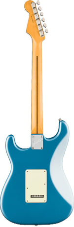 Fender American Professional Classic Stratocaster HSS Electric Guitar Faded Lake Placid Blue back view