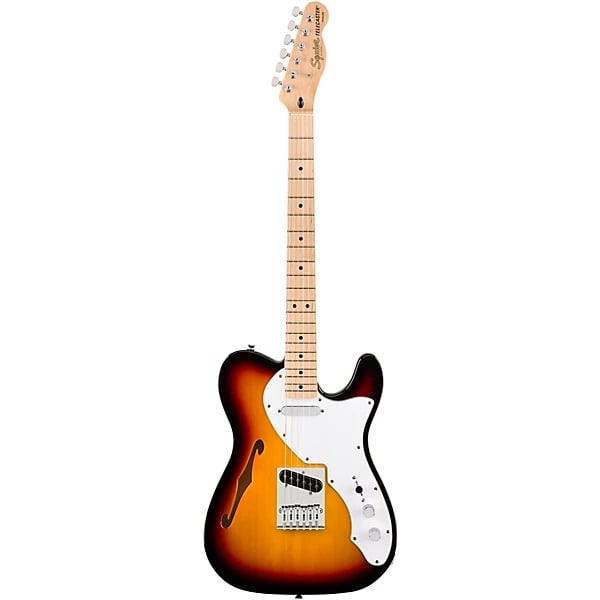 Squier Affinity Series Telecaster Thinline Electric Guitar - 3 Color Sunburst 5
