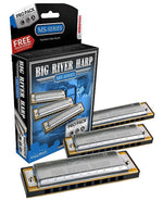 Hohner BGRVR-3PK Big River Harmonica Propac Keys C, G, AND A