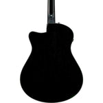 Ibanez AAM340CE Advanced Auditorium Acoustic Electric Guitar - Rustic Black 6