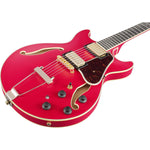 Ibanez AMH90CRF Artcore Expressionist Electric Guitar (Cherry Red Flat) 4