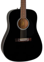 Fender CD-60S Dreadnought Acoustic Guitar Black front view