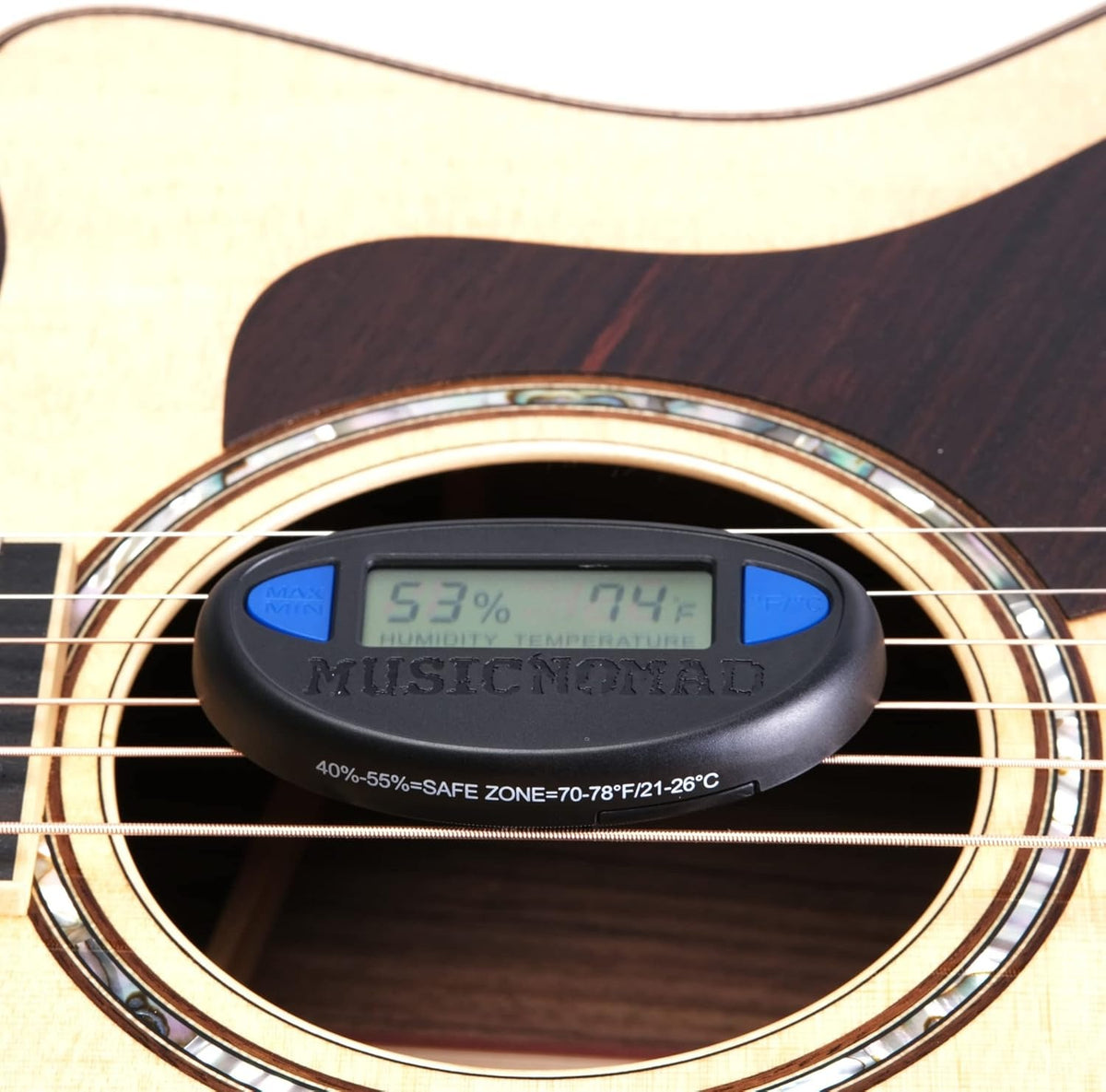 Music Nomad MN312 HONE Guitar Hygrometer Humidity & Temperature Monitor 6