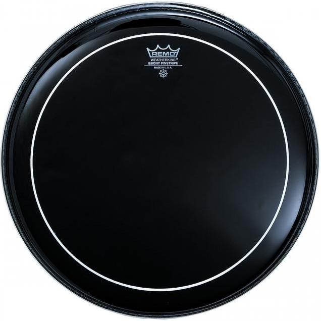 Remo 14\" ES0614PS Ebony Pinstripe Drum Head
