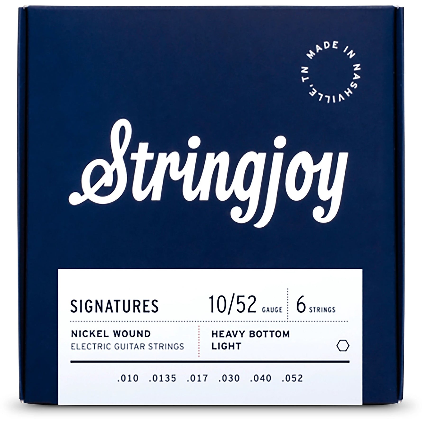Stringjoy Signatures (10-52) Nickel Wound Electric Guitar Strings - Heavy Bottom Light