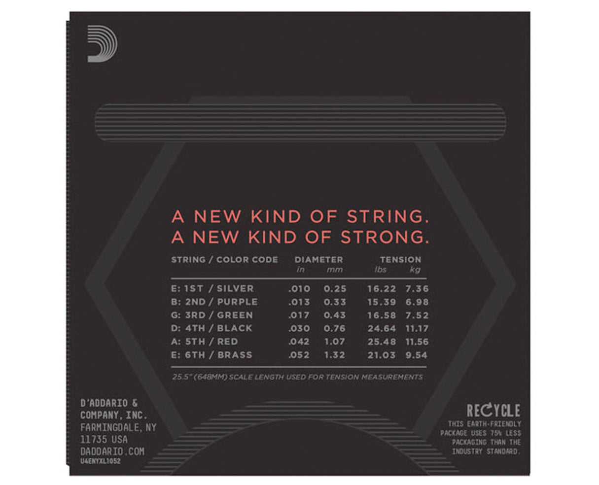 D'Addario NYXL Electric Light Top-Heavy Bottom 10-52 Electric Strings 2