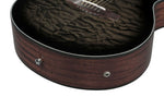 Ibanez AEWC16QATKH Acoustic Electric Guitar - Transparent Black Sunburst 7