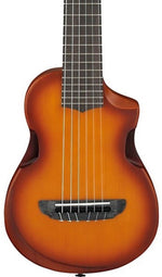 Ibanez AUP10N Nylon 6-String Piccolo Acoustic Guitar - Light Brown Sunburst