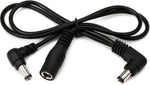 Truetone MC2 Angled to Straight 2-Plug Daisy Chain Power Extension Cable - 24\"