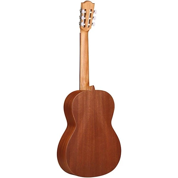 Alhambra 1 OP Nylon String Classical Guitar back view showing wooden body and neck