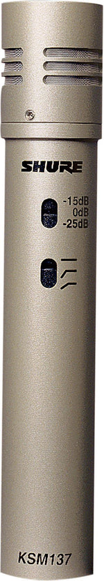 Shure KSM137/SL Cardioid Studio Condenser Microphone (Champagne)