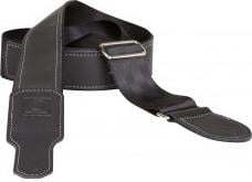 Boss BSH-20-BLK Guitar Strap Seatbelt 2\" Hybrid Black Leather
