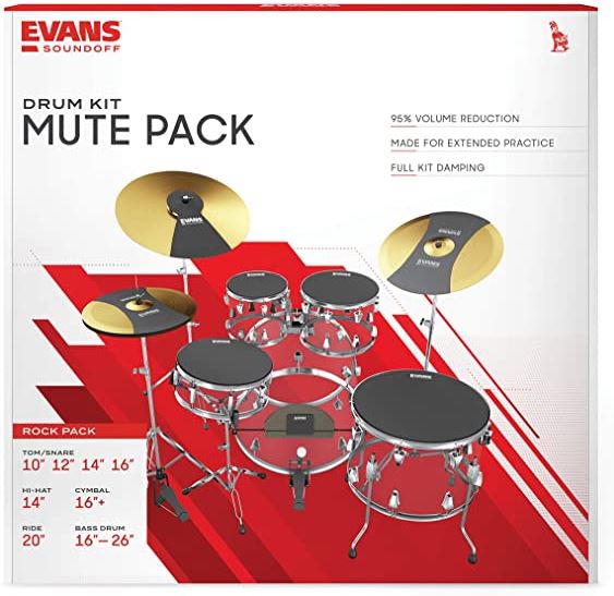 Evans SOSETROCK SoundOff Rock Set Drum Mutes