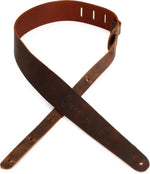 Martin 2\" Vintage Leather Guitar Strap - Brown
