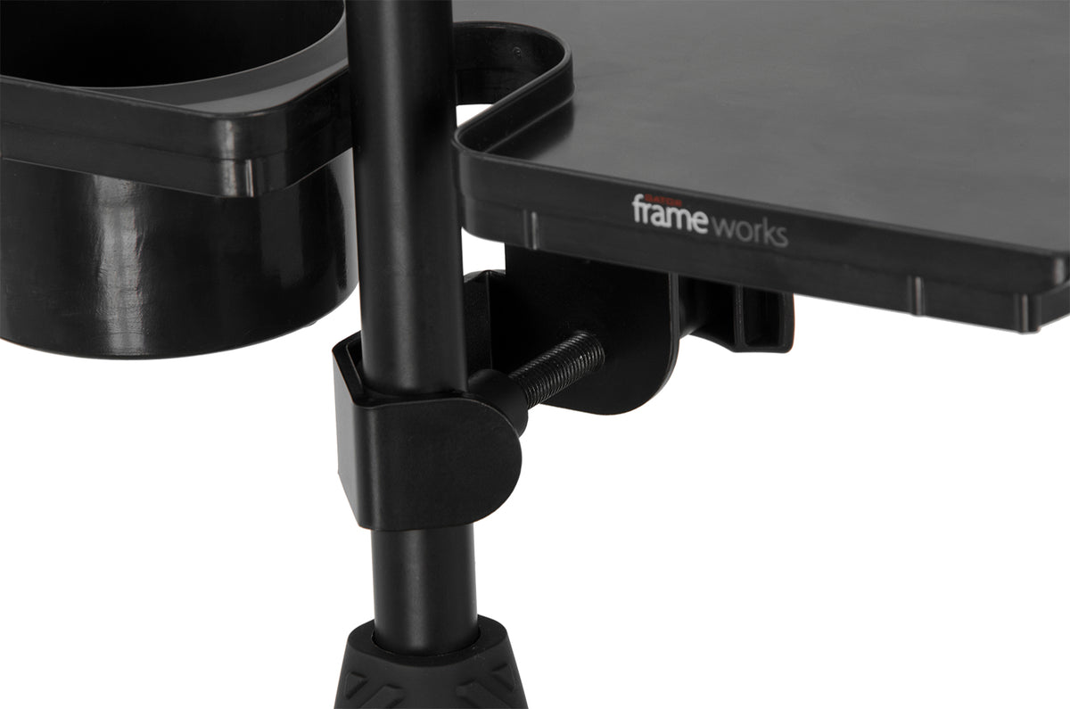 Gator Mic Stand Accessory Tray with Drink Holder 3