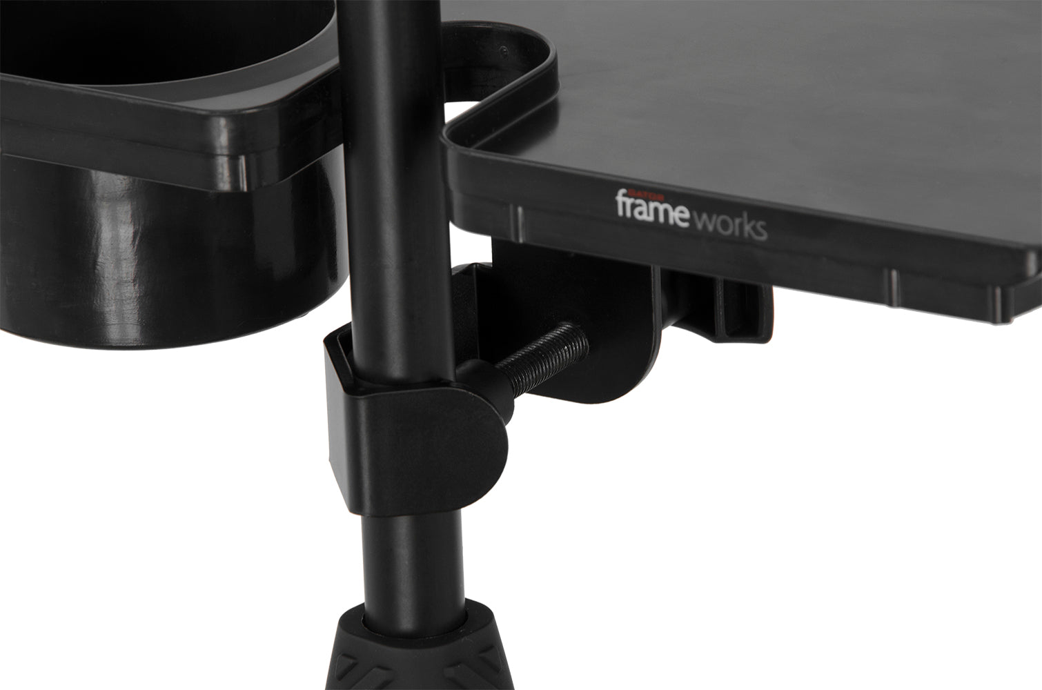 Gator Mic Stand Accessory Tray with Drink Holder 3