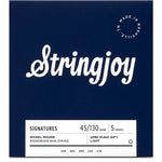 Stringjoy SJ-BA45130LS (45-130) 5 String Long Scale Nickel Wound Bass Guitar Strings - Light