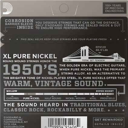 D'Addario EPN120 Super Light Electric Guitar Strings 9-41 2