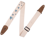 Levys MC8U-006 2\" Wide Cotton Guitar Strap - Blue Bird