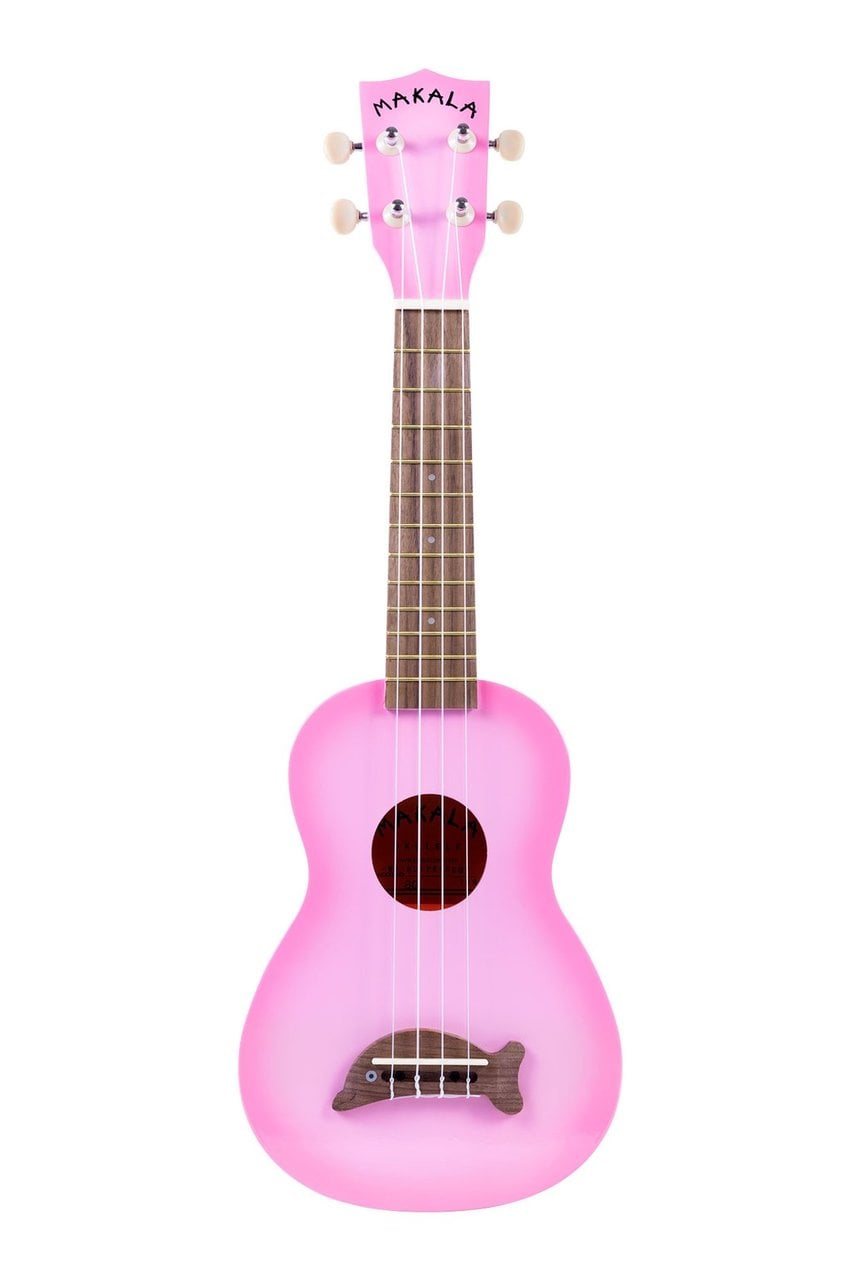 Kala Makala 'Dolphin' Soprano Ukulele - Pink Burst 3