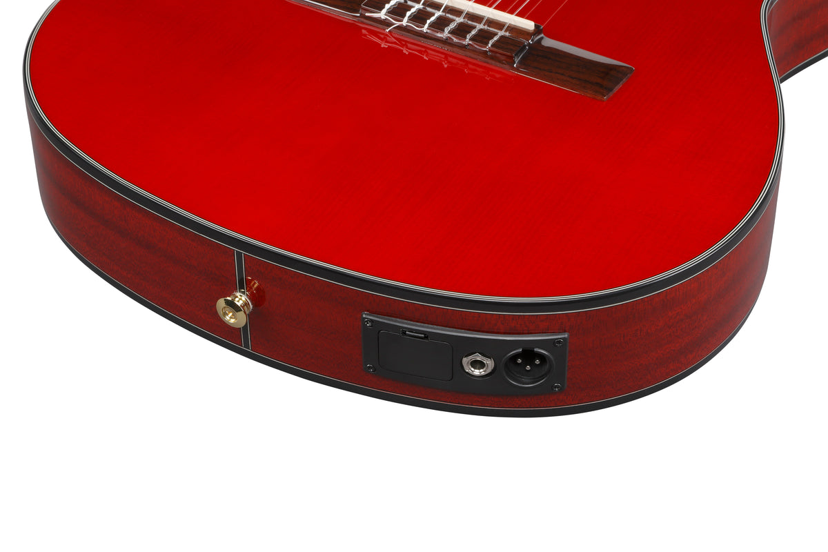 Ibanez GA35TCESRR Acoustic Electric Guitar - Sapphire Red High Gloss 5