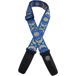 Lock-It Straps 2\" Vintage Jacquard Guitar Strap - Blue Moon