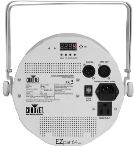 Chauvet DJ EZPAR 64 RBGA Battery-Powered LED Wash Light (White) 8