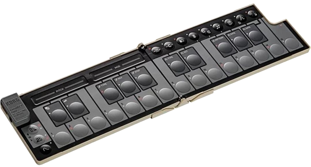 Korg nanoKEY Foldable MIDI Keyboard  - Sand Beige 7