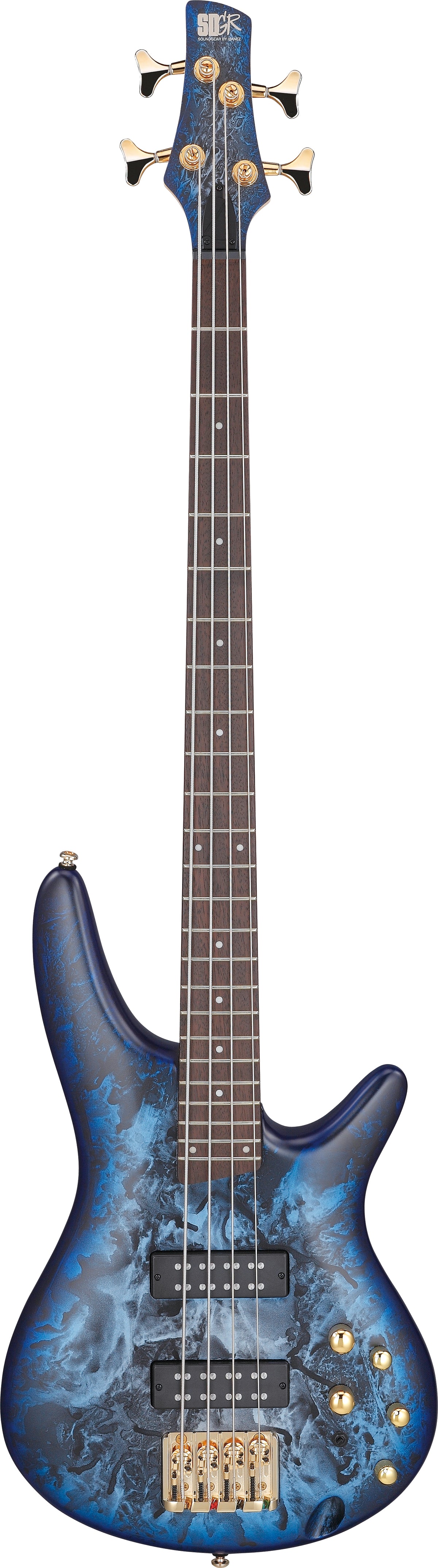 Ibanez SR300EDXCZM Standard Bass Guitar - Cosmic Blue Frozen Matte 7