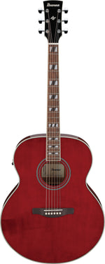 Ibanez AJ70M1EWR Acoustic Electric Guitar - Wine Red High Gloss 8