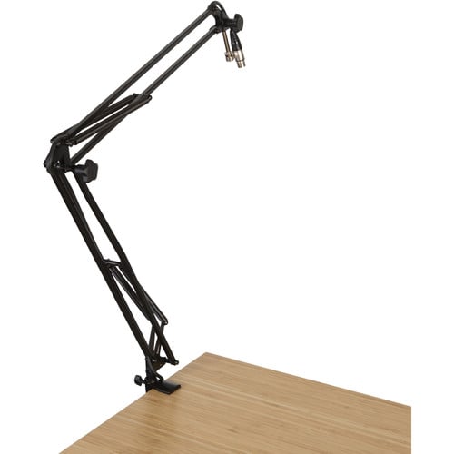 Gator Frameworks Desk-Mounted Broadcast/Podcast Boom Mic Stand 2