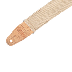 Levys MH8P-NAT 2\" Wide Hemp Guitar Strap - Natural 2