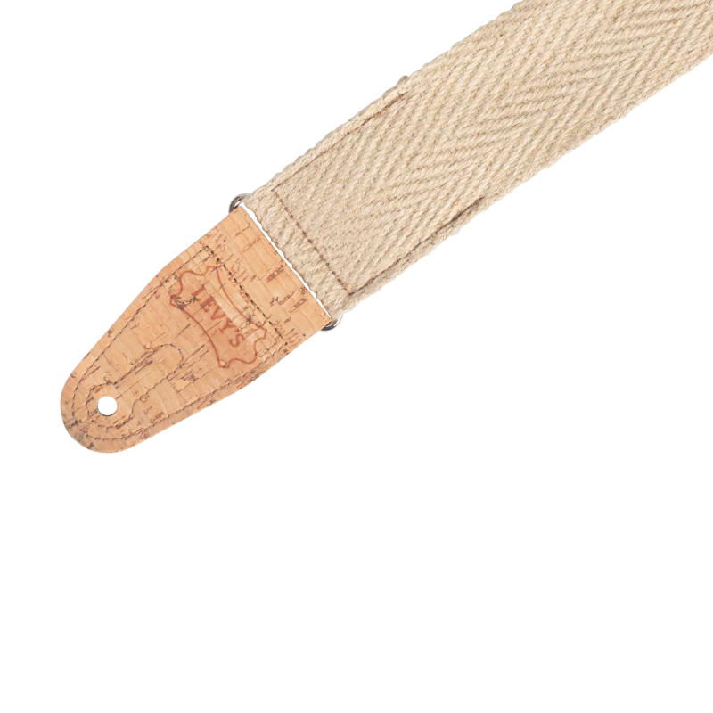 Levys MH8P-NAT 2\" Wide Hemp Guitar Strap - Natural 2