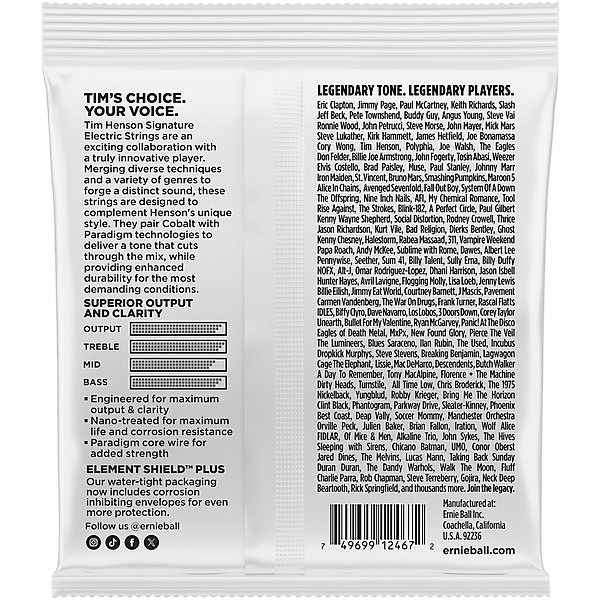 Ernie Ball Tim Henson Signature Electric Guitar Strings - 9.5-.46 Gauge 2