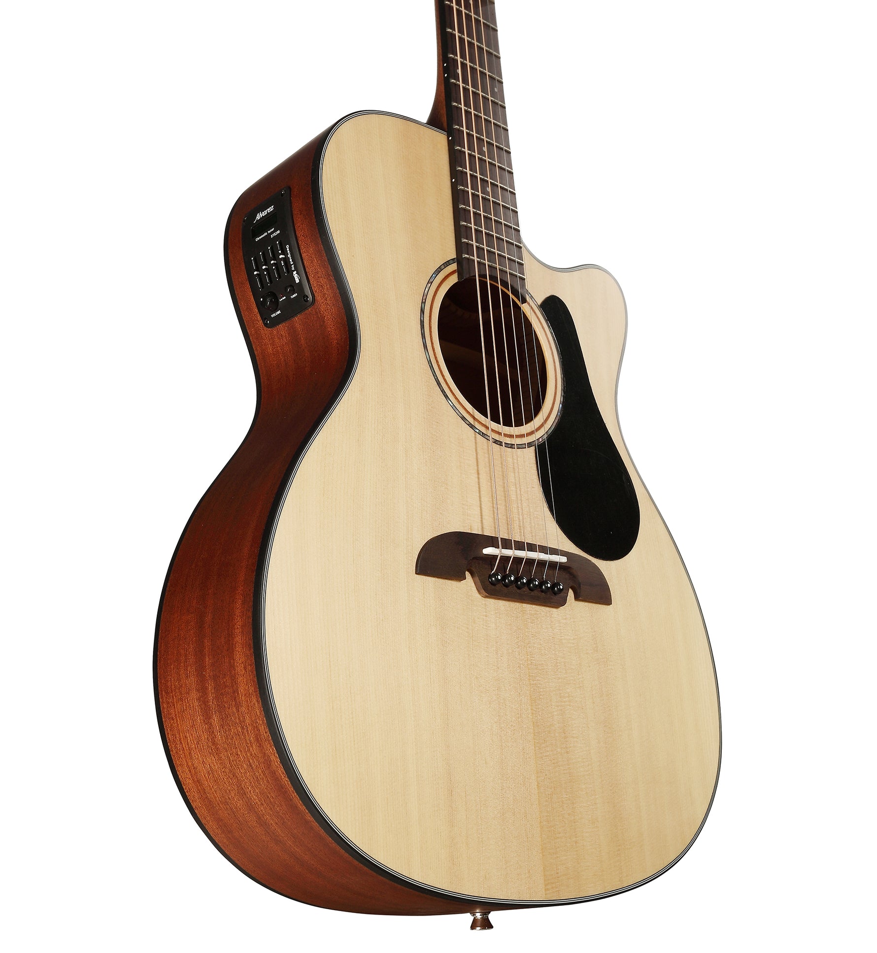 Alvarez AF30CE Artist Series OM/Folk Acoustic-Electric Guitar (Natural) 6