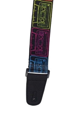 Henry Heller 2\" Artist Series Sublimation Guitar Strap - Cassettes 3