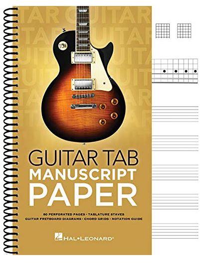 Guitar Tab Manuscript Paper - (Spiral-Bound)