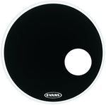 Evans 22\" EQ3 5\" Hole Resonant Black Bass Head