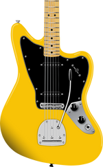Squier FSR Jaguar Electric Guitar - Graffiti Yellow