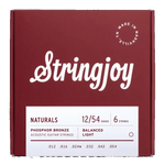 Stringjoy Naturals Phosphor Bronze Acoustic Guitar Strings - Light Gauge