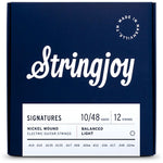 Stringjoy Signatures 12-String Balanced (10-48) Nickel Wound Electric Guitar Strings - Light