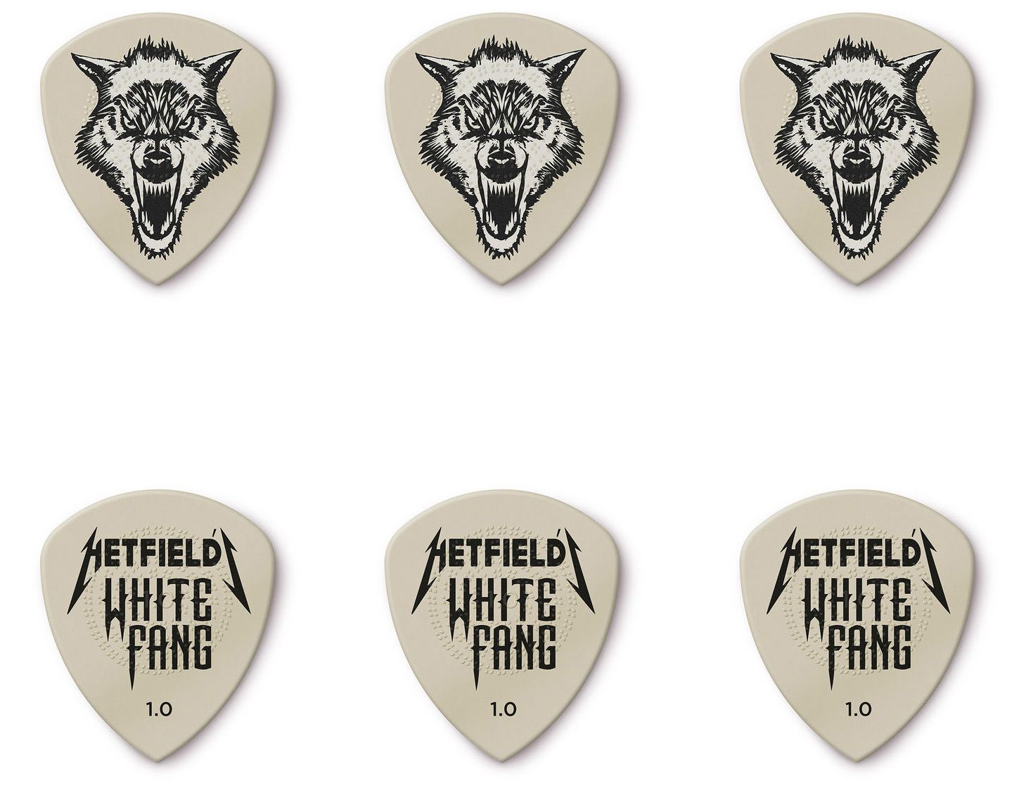 Dunlop PH122T1.0 White Fang Pick Tin 2
