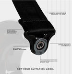 D'Addario PWSAL401 Poly Pro Auto Lock Strap (Red) 2