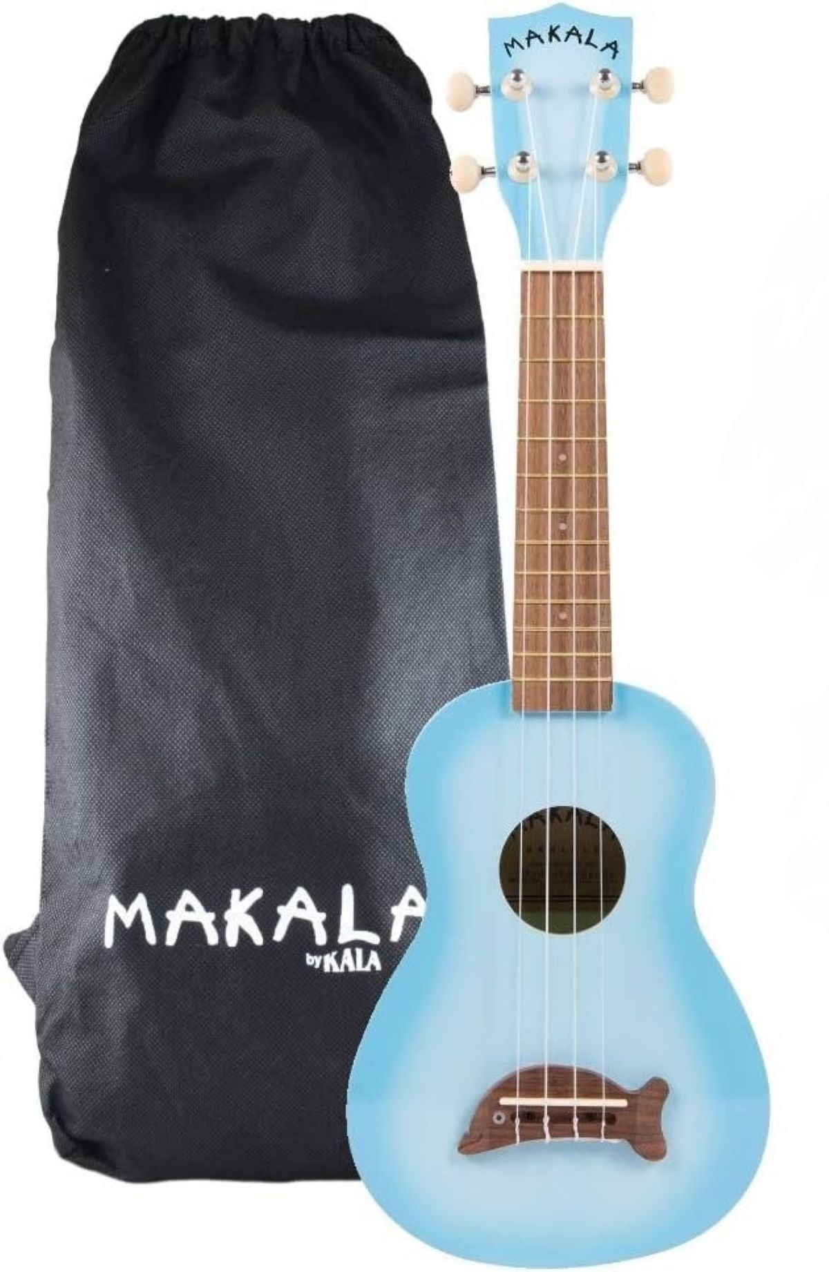 Kala Makala 'Dolphin' Soprano Ukulele - Light Blue Burst 4