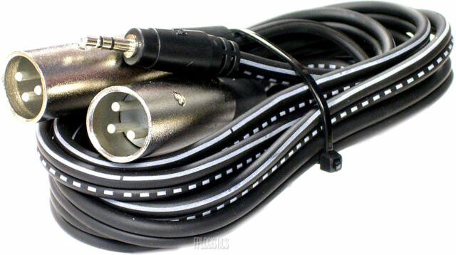 Hosa CYX403M 3.5mm (Stereo) - (2) XLR (Female) Dual 9.9'