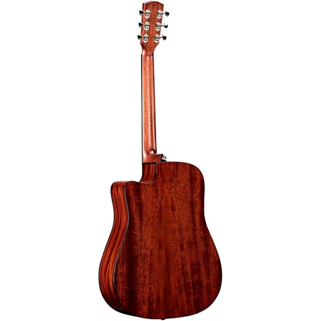 Alvarez MD66ce Masterworks Acoustic Electric Guitar in Shadowburst, back view